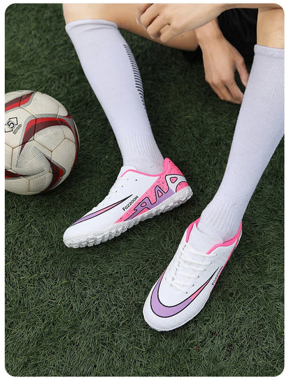 2026 New Men Soccer Shoes Breathable Football Boots FG/TF Turf Boots Non-Slip Wear Resistant Adult Outdoor Training Match Sports