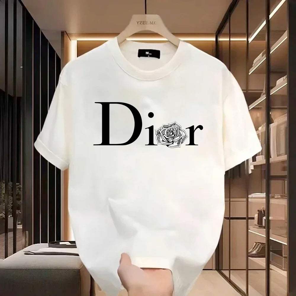 Women Casual T-Shirt Harajuku Y2k Designer Ladies Luxury Tees Female Vintage Trendy Pullover T Shirts