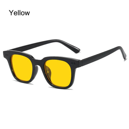 New Vintage Ocean Lens Sun Glasses Cycling Sunglasses for Men Women Fashion Square Frame Sunglasses UV Protection Eyewear Shades