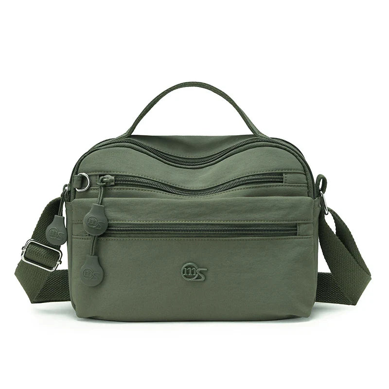 Temu's Best-selling Women's Casual Shoulder Bag, Large-capacity Casual Multi-layer Crossbody Bag, Nylon Commuter Women's Handbag