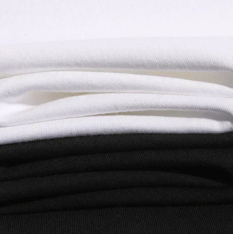 Cotton T-shirt Summer New Style Men's Street Hip Hop Loose Casual Short Sleeve Top