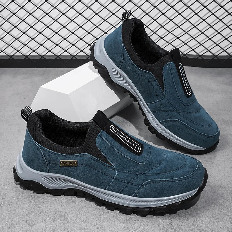 Outdoor Comprehensive Training Shoes Casual Men's Shoes Breathable Suede Leather Shoes Non-slip Walking Shoes Sports Shoes