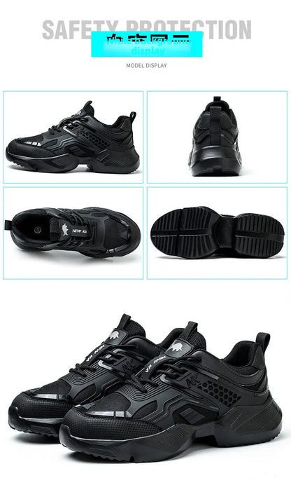 Labor Protection Shoes Are Lightweight Odor Resistant Breathable Smash Resistant Puncture Resistant Wear-resistant Safe for Work