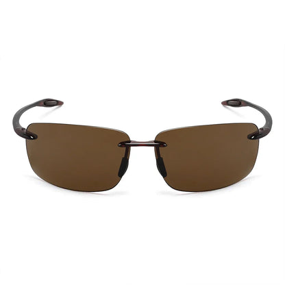 Sunglasses for Men: Orange Male Driving Rectangle Ultralight Frame Sunglasses