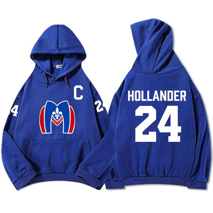 Hoodies Shane Hollander 24 Scott Hunter 21 Sweatshirt  Montreal Metros Boston Raiders Clothing