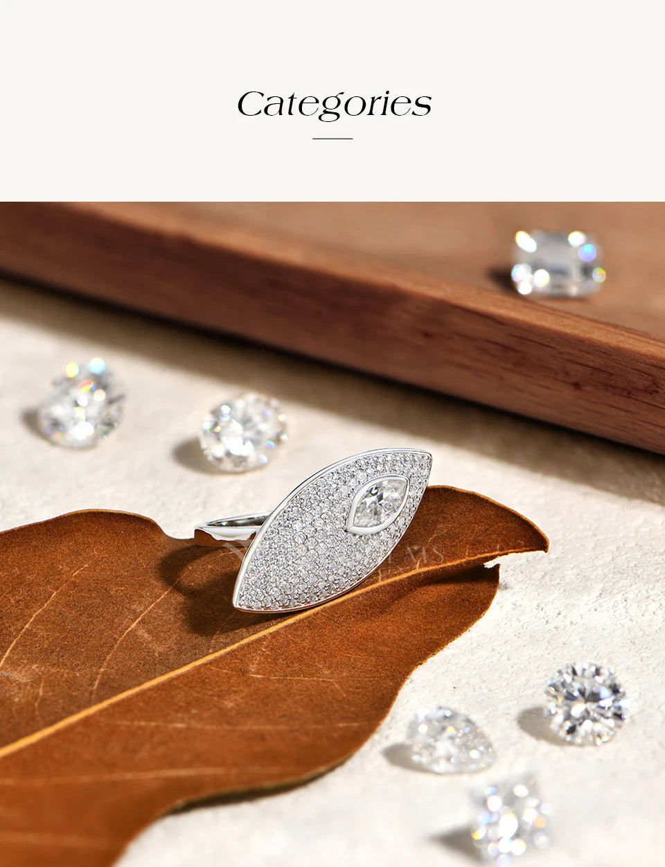 Horse's Eye Elegant Moissanite Ring for Women D VVS1 Marquise Cut 0.5CT 925 Silver Band Luxury Rings Wedding Party Gift