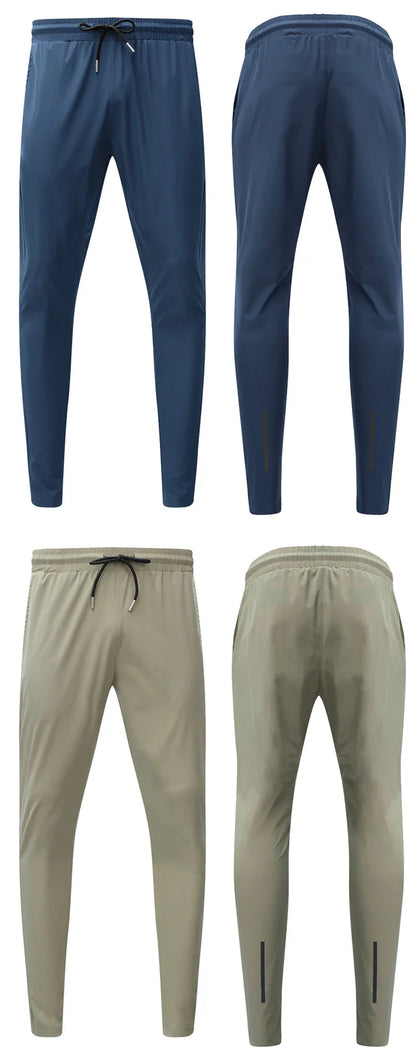 New Pencil Pants Tight Jogging Casual Mens Running Breathable Quick-Drying Ice Silk Outdoor Gym Sports Fashion Fitness Pant