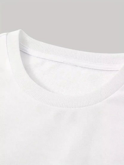 2026 Summer New Style High-Quality Men's T-shirt Fashionally Popular Men's and Women's Same Style Round-neck Printed T-shirt