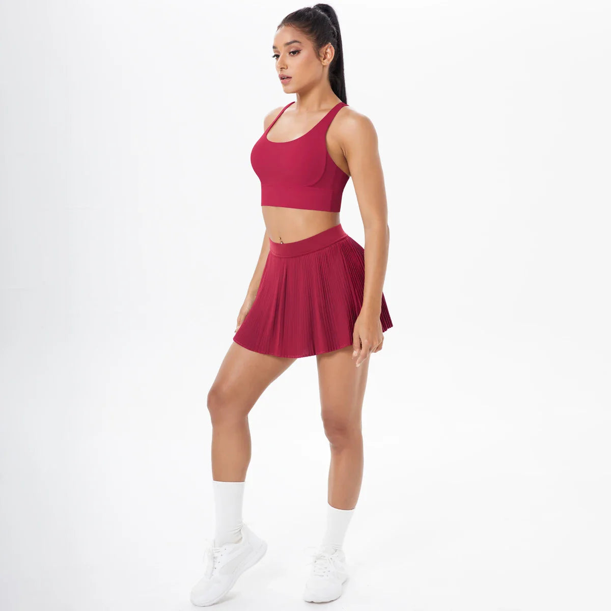 2pcs New Sexy Yoga Set Backless Cross Straps Sports Bra Fashion Breathable Culotte Yoga Shorts With Pocket Gym Women Sports Set