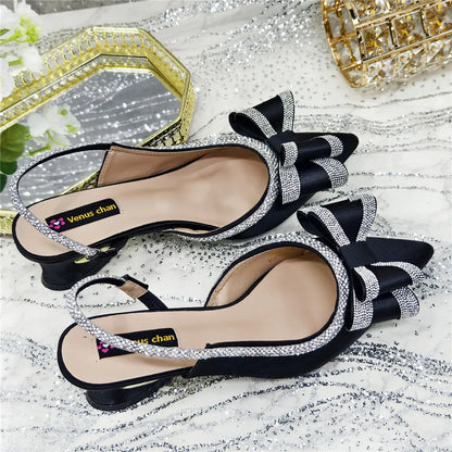 Fashionable And Elegant Nigerian Wedding Banquet High Heels Anti Slip Women's Sandals Plus Size Nigerian Party Shoes