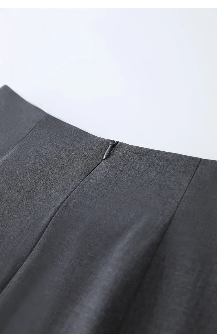 Mini Skirt 2026 Spring New Asymmetrical Pleated Short A-Line Skirt Commuter Solid Color Versatile Women's Clothing 12611004