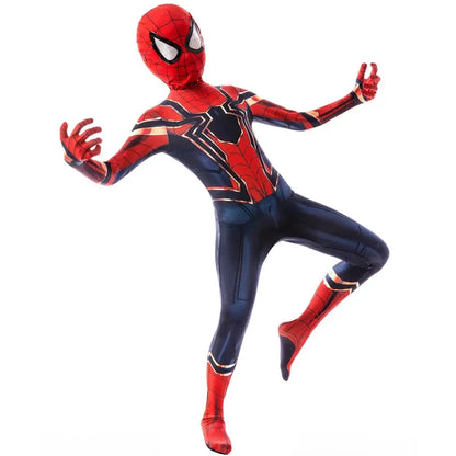 Anime Superhero  Costume Miles Morales Cosplay Zentai Bodysuit  Halloween Costumes Kids Superhero Costumes Movie Characters