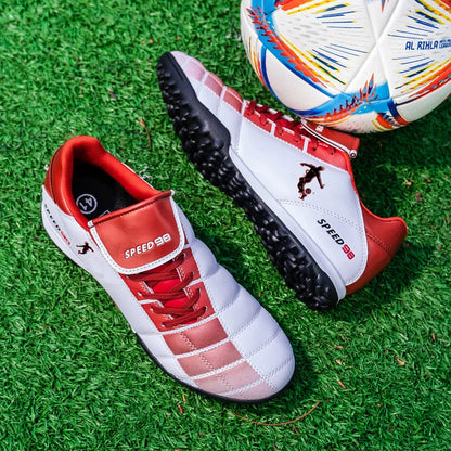 Men Football Boots FG/TF Soccer Shoes Breathable Professional Turf Outdoor Non-slip Long Spikes Adult Training Futsal Sneakers