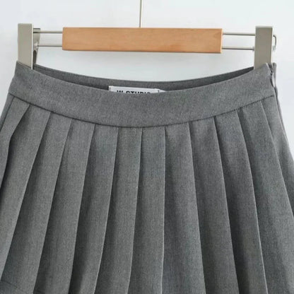 Mooyufon Sexy Women Pleated Skirts High Waist Summer Vintage Mini Skirts Korean Tennis Student White Designed Dance Skirt