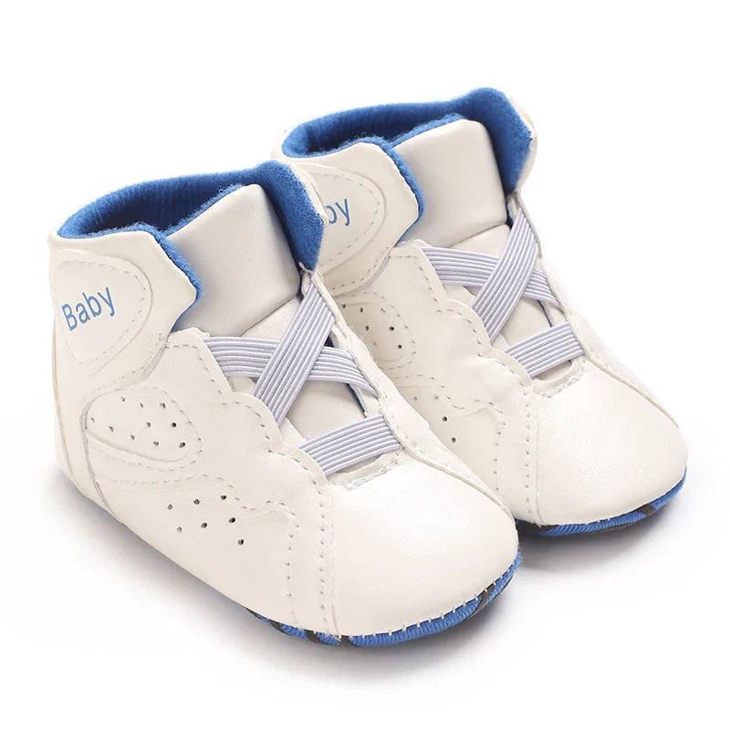 Boys And Girls Basketball Theme Sports Shoes Casual Shoes Newborn Walking Sports Shoes 0-18 Months Baby's First Walking Shoes