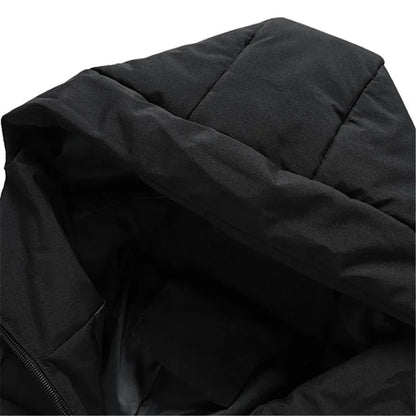 Winter Men Jacket Autumn Warm Fashion Thickened Cotton Padded Jackets Hooded Casual Coats Male Windproof Plus Size Solid Outwear