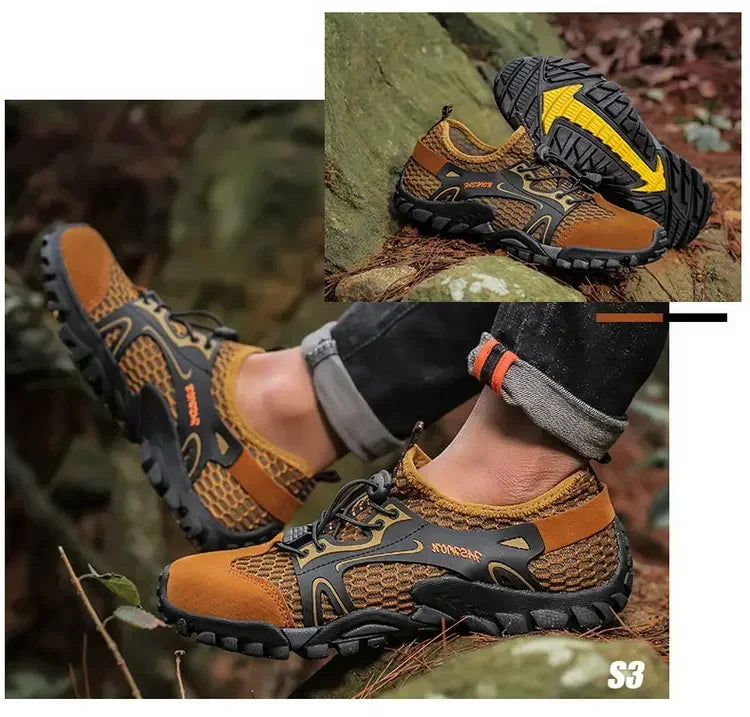 Wear-resistant Shoes for Men Hiking Shoes Jogging Trekking Sneakers Fast Zapatos Outdoor Hombre Invierno Outdoor Anti-slip