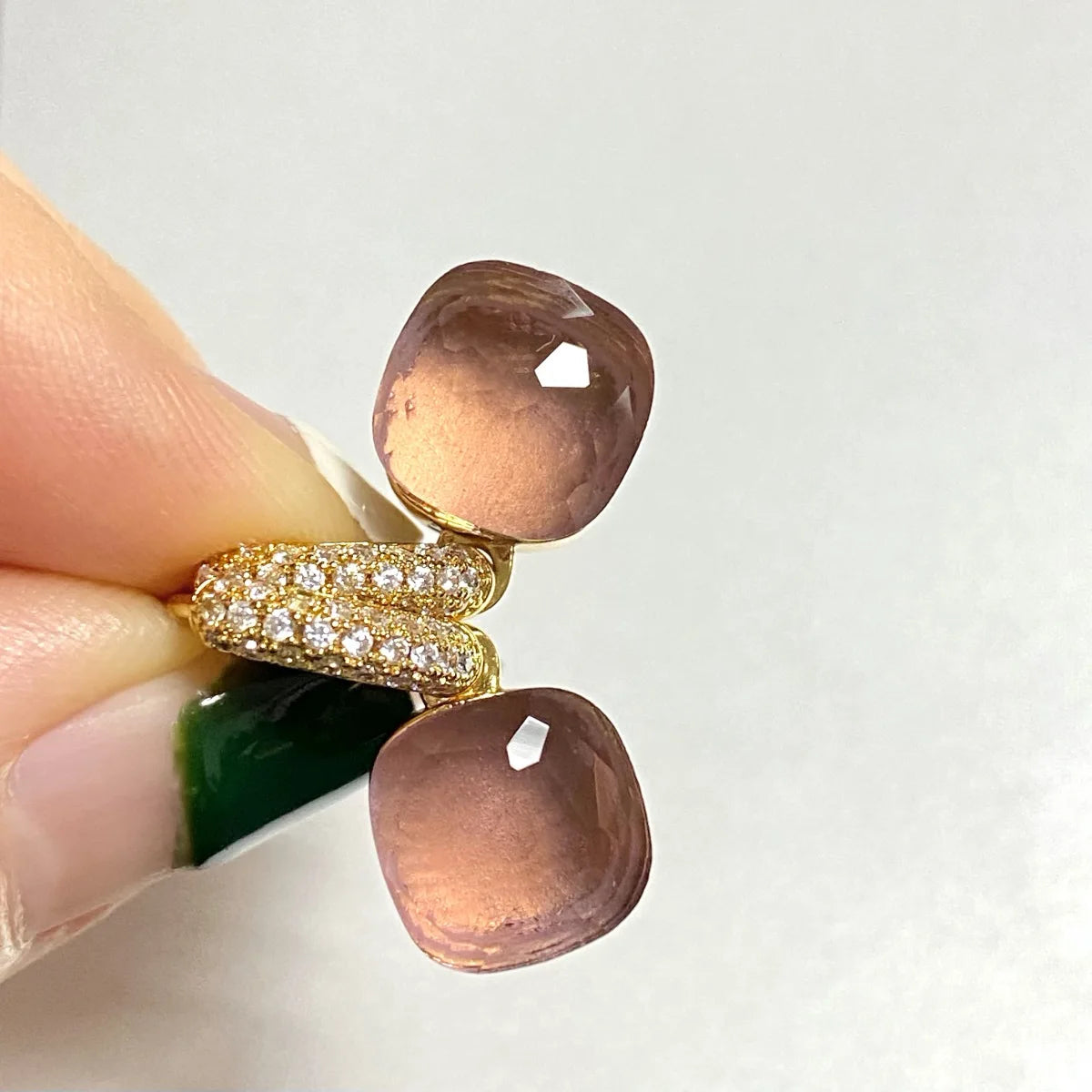 Classic Candy Color Earrings Inlay Transparent Zircon 27Colors Crystal Earrings Rose Gold Plated Fashion Jewelry For Women