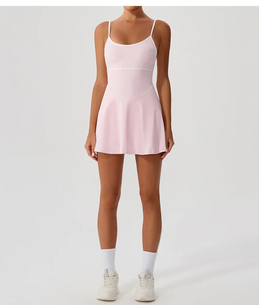 Tennis Dress For Women with Pockets Golf Skirts Anti Shorts Yoga Suit Badminton Clothing Activewear