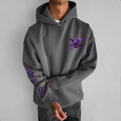 ONE PIECE Men's Hoodie Sweater Roronoa Zoro Japan Anime Summer Autumn Boy Children's Long Sleeve Harajuku Parent-Child Clothing