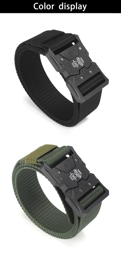 2Pcs Tactical Waist Belt - Durable Automatic Buckle, Perfect for Outdoor Adventures, Unisex Accessories for Men and Women