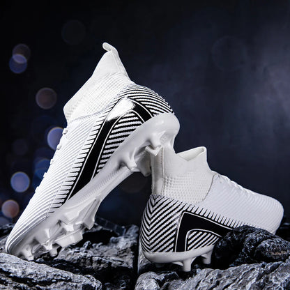 Men's football shoes professional grade FG long nail anti slip breathable summer lightweight outdoor training