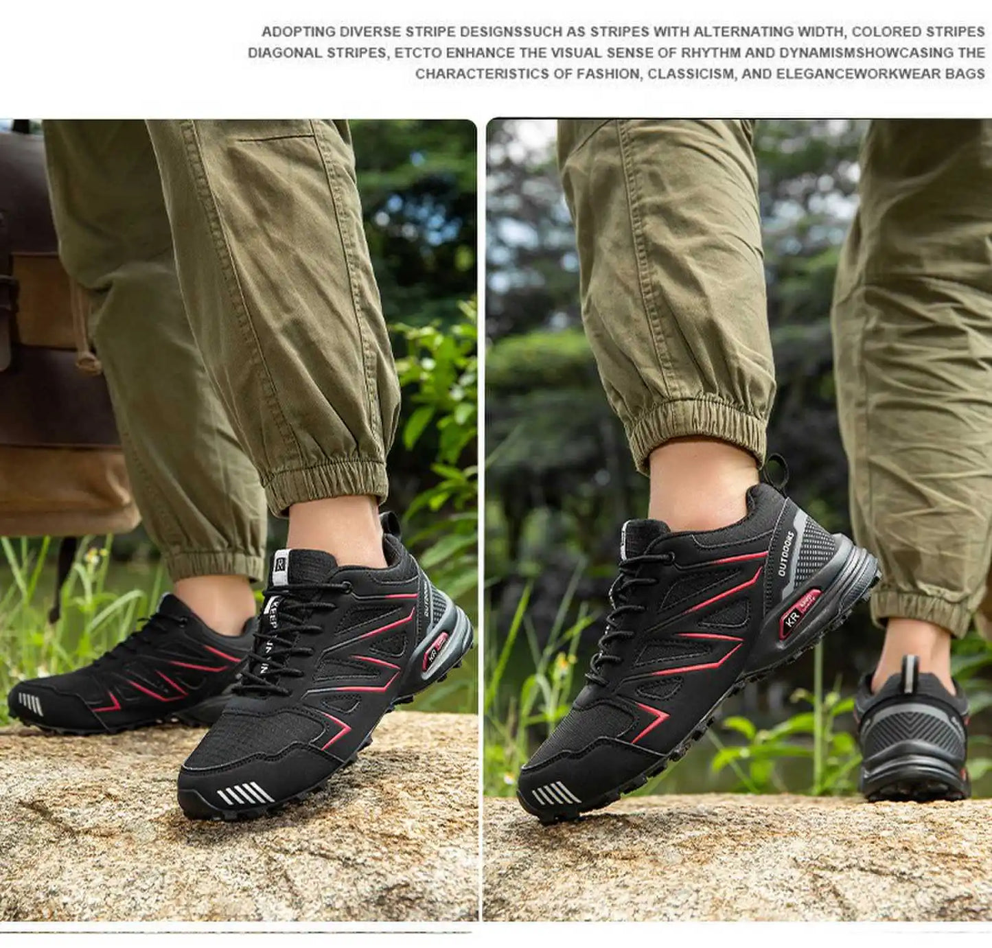 Waterproof Hiking Shoes Men‘s Outdoor Trekking Sneakers Mountain Climbing Camping Trainers Hunting Tactical Boots Bike Shoe Male