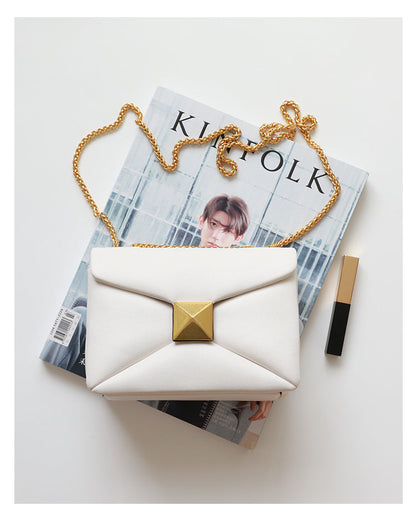 Luxury Designer Women's Crossbody Bag Real Leather Small Square High Quality Cowhide Underarm Shoulder Fashion Bag