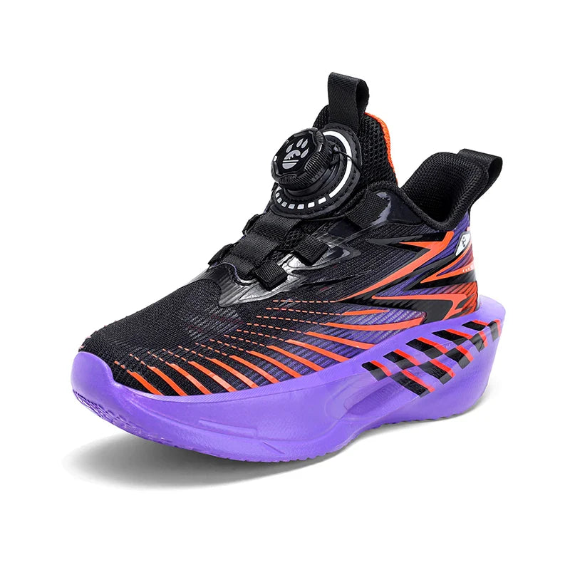 Children‘s Basketball Shoes Non-slip Breathable Running Shoes Lace-up Boys Girls Training Sneakers Athletic Shoes Tennis Shoes