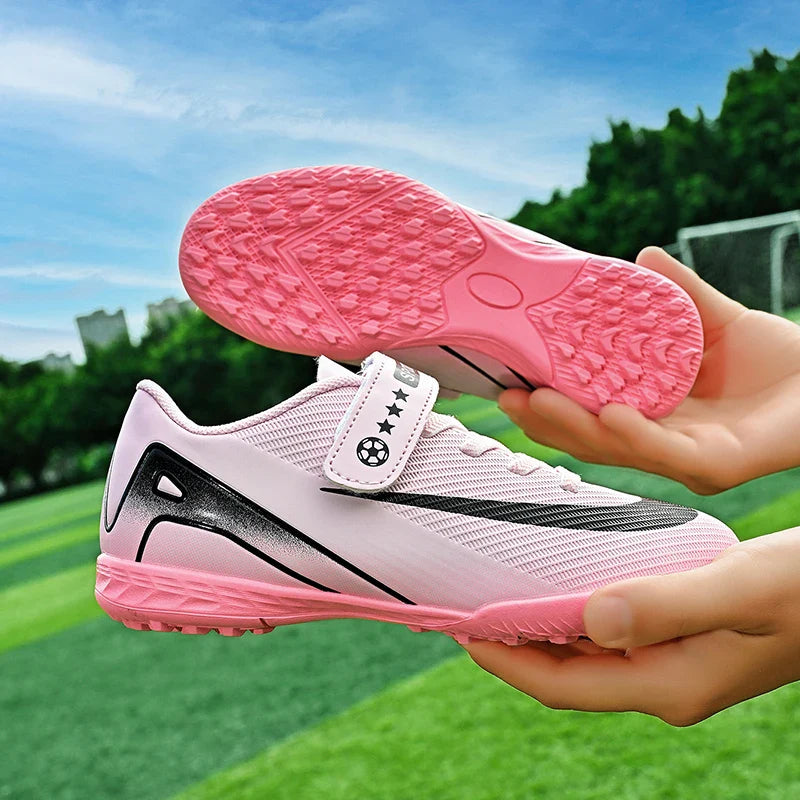 New Men Kids Soccer Shoes Cleats Ultralight Non-Slip Grass Adult Professional Football Boots Boys Training Shoes Drop Shipping