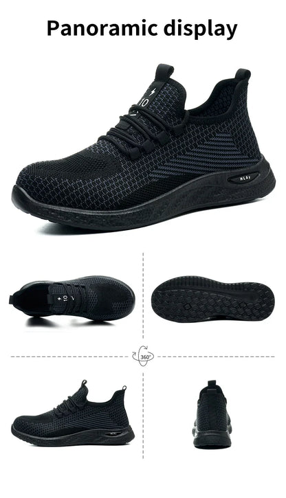 Men's safety shoes, breathable work sports shoes, puncture and smash resistant work boots, safety protective shoesTactical Boots