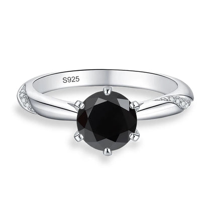 0.5ct 1ct 2ct Blue Pink Grey Moissanite Rings Gifts for Women 925 Sterling Silver Wedding Band Women's Ring Woman Rings