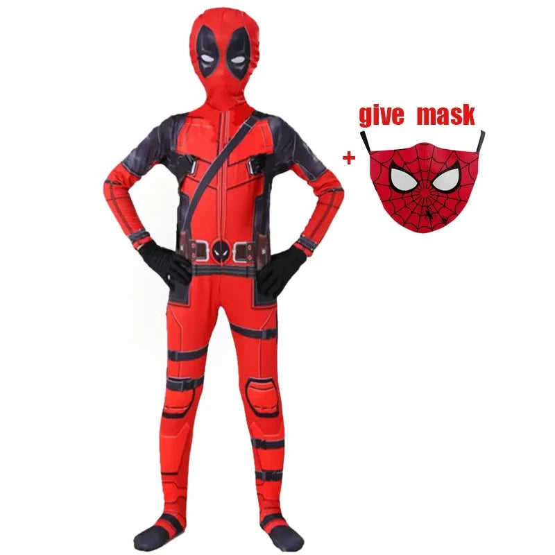 In Stock Superhero Spiderman Costume Set 3D Style Halloween Cosplay Bodysuit Jumpsuit Spider-Man Cosplay Bodysuit
