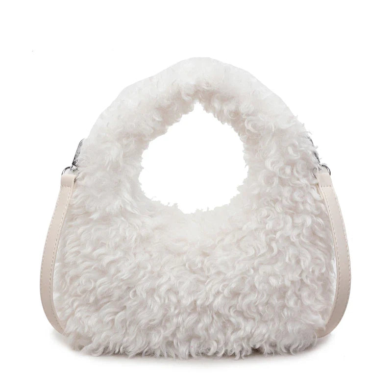 Plush Sweet Shoulder Bags for Women Cute Autumn and Winter 2025 New Versatile Fashion Large Capacity Women's Handbags