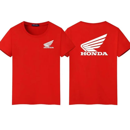 2026 Racing HRC Summer New Men's Fashion 100% Cotton T-Shirt Street Casual Top