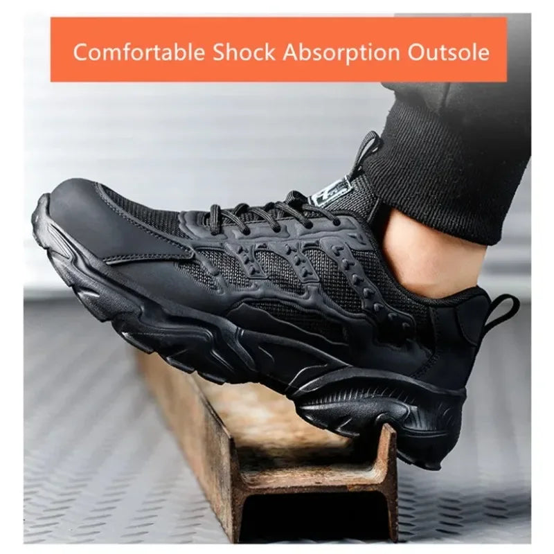 Steel Toe Cap Lightweight and Comfortable Safety Shoes for Men and Women Steel Toe Anti Puncture Comfortable and Safe Work Shoes