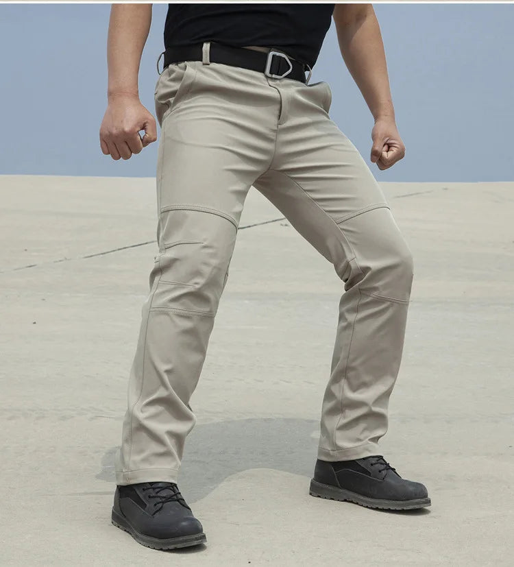 New Autumn Tactical Men Pants Casual Cargo Trousers  Work Pants Waterproof Wear-Resistant Outdoor Hiking Running Trousers Male