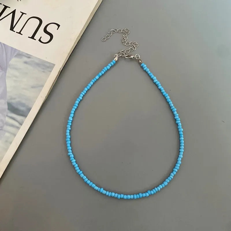 Choker Chain Fashion  Charm Collar Colorful Handmade Colar Collar Necklace Jewelry Femme