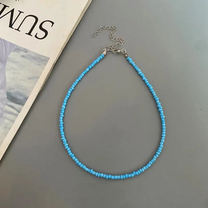 Choker Chain Fashion  Charm Collar Colorful Handmade Colar Collar Necklace Jewelry Femme
