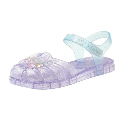 2025 New Summer Children's Sandals Little Princess Shoes Girls Sandals Baby Jelly Shoes Girls Beach Shoes