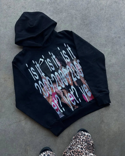 Vintage Style Hoodie Embroidery Print Hoodies Women Grunge Sweatshirt Tops Streetwear Harajuku Gothic Y2k Women Clothing