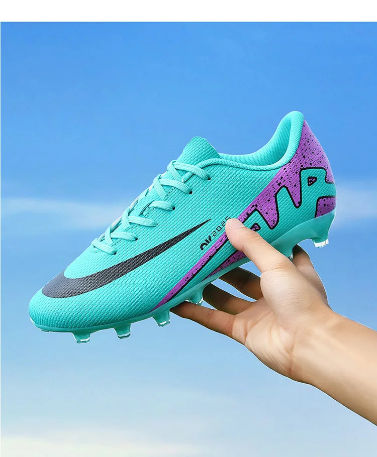 Kid Size 33-47 Long Short Spike Soccer Shoes Football Field Boots Unisex Society Training Match Adult Football Shoes
