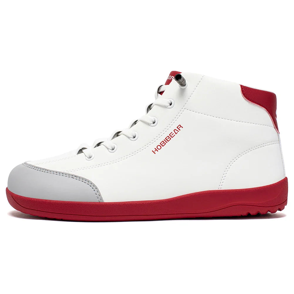 Mid Top Barefoot Shoes Mens Womens Wide Toe Ankle Boots Outdoor Non-Slip Artificial Leather Shoes