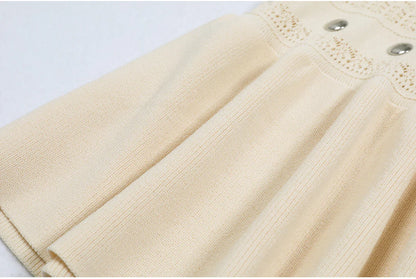 High Quality Elastic Knitted New Fashionable Round Neck Luxurious Hot Plate Sleeveless Slim Fit Women's Dress