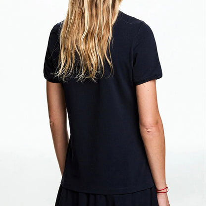 Women's T-shirt Summer New High Quality Round Neck Embroidered Texture Top