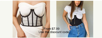 Pearl Chain Bustiers Tied Waspie Wide Belt Cinchers Underwire Lace-up Underbust Corset Bustier Corsets Tops Boned Corset