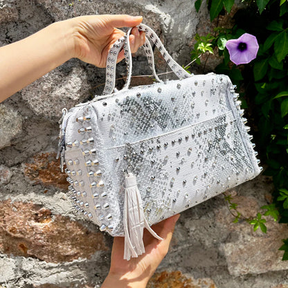 Women's bag luxury designer purses and handbags Shoulder bags vintage Rivet tote bag for women Large capacity travel bag purse
