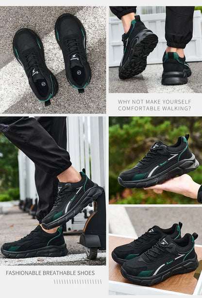 New safety shoes, puncture resistant work shoes, fashionable safety shoes, men's protective shoes, work boots