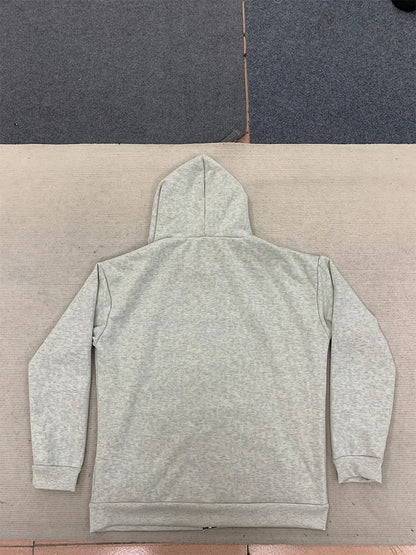 Autumn/Winter Leopard Grey Double sided Zipper Hoodie Men's Casual High Street Warmth Hoodie men's autumn clothing  2025 new