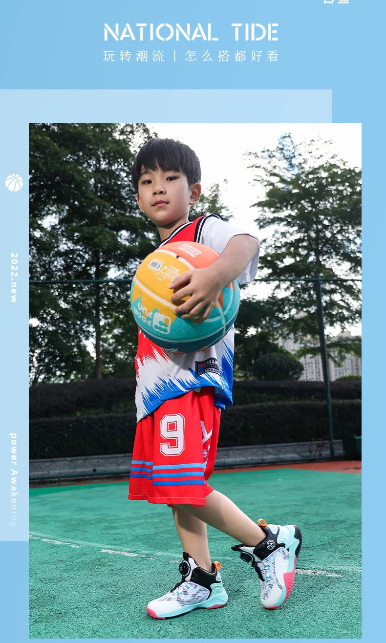 New high-quality breathable and fashionable casual basketball shoes for children and boys
